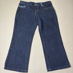 Vintage Attitude Jeanswear Jeans 30 Indigo 90s Streetwear Y2K Cropped Wide Leg